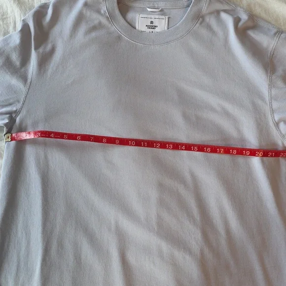 Reigning Champ - Midweight Jersey Long Sleeve - Ice Blue - Large - Picture 4 of 6